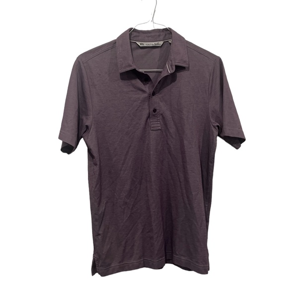 Travis Mathew Men's Size Small Purple Short Sleeve Golf Polo‎ Shirt Logo EUC - Picture 1 of 5